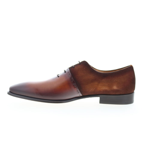 Mezlan Colomer Calf Suede 21342 Mens Brown Leather Oxfords Plain Toe Shoes