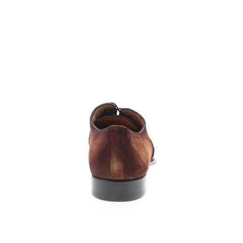 Mezlan Colomer Calf Suede 21342 Mens Brown Leather Oxfords Plain Toe Shoes