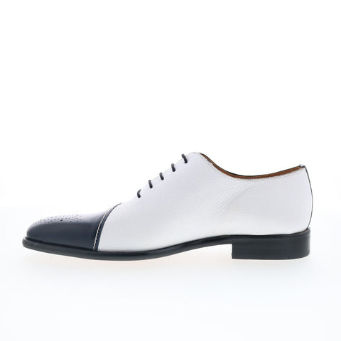 Mezlan Spectator Oxford 21532 Mens Blue Oxfords & Lace Ups Casual Shoes