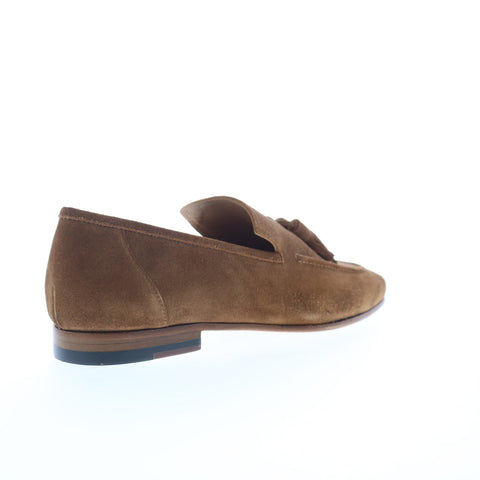 Mezlan English Tassel Loafer 21583 Mens Brown Suede Loafers Tasseled Shoes