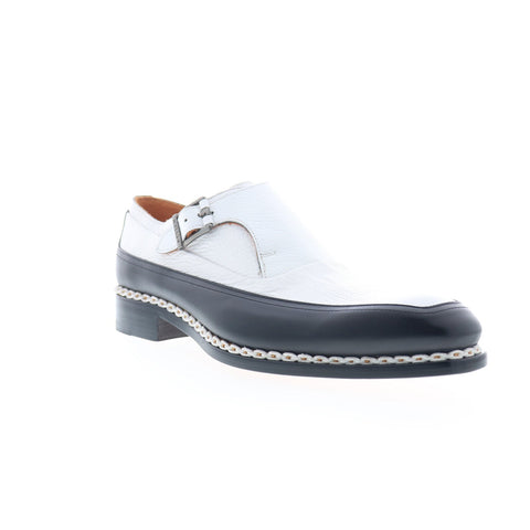 Mezlan Cadena 21590 Mens White Leather Loafers & Slip Ons Casual Shoes