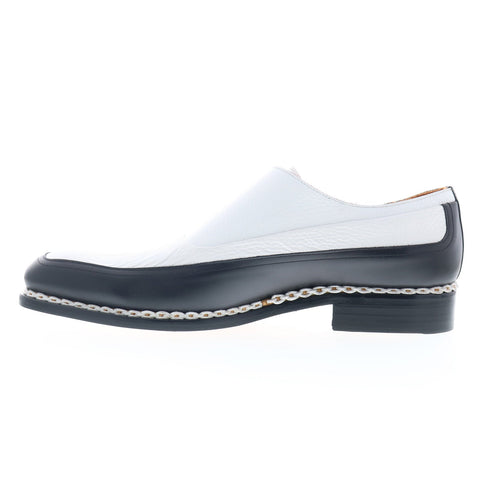 Mezlan Cadena 21590 Mens White Leather Loafers & Slip Ons Casual Shoes