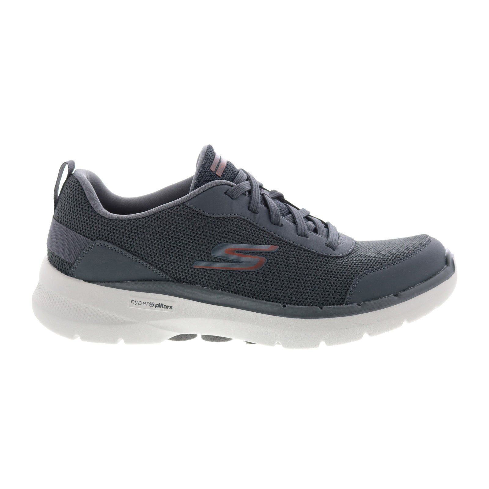 セルゼロ(ワールドジャパン) Skechers Go Walk 6 Bold Kn 216204 Mens Gray Leather Lifestyle