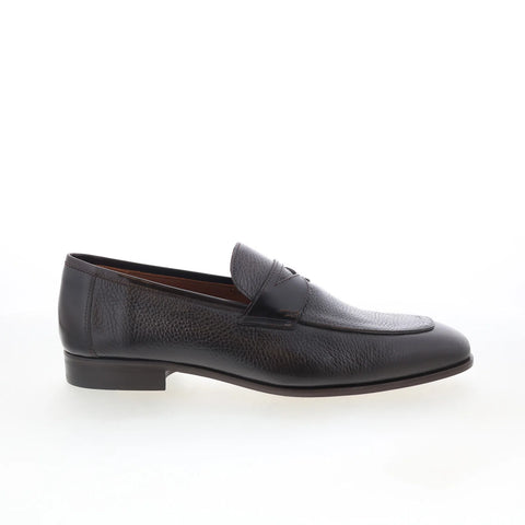 Mezlan 21628 Mens Brown Leather Slip On Loafers & Slip Ons Penny Shoes