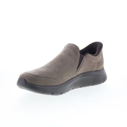 Skechers Slip-Ins Go Walk Flex Ray Mens Brown Lifestyle Sneakers Shoes