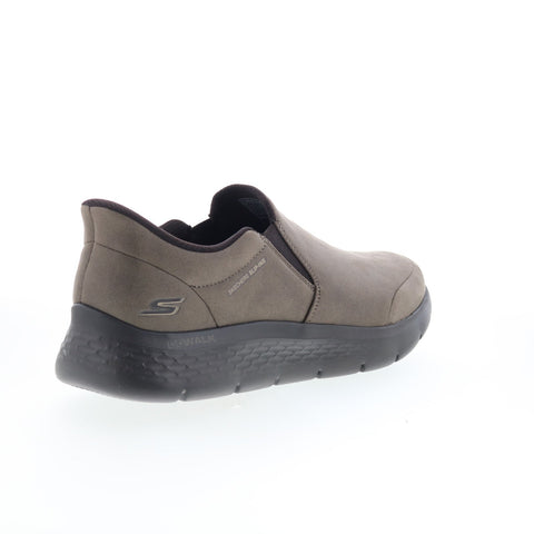 Skechers Slip-Ins Go Walk Flex Ray Mens Brown Lifestyle Sneakers Shoes
