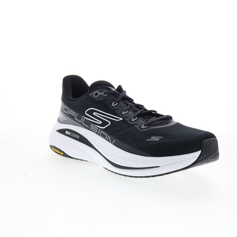 Skechers Max Cushioning Propulsion Mens Black Athletic Running Shoes