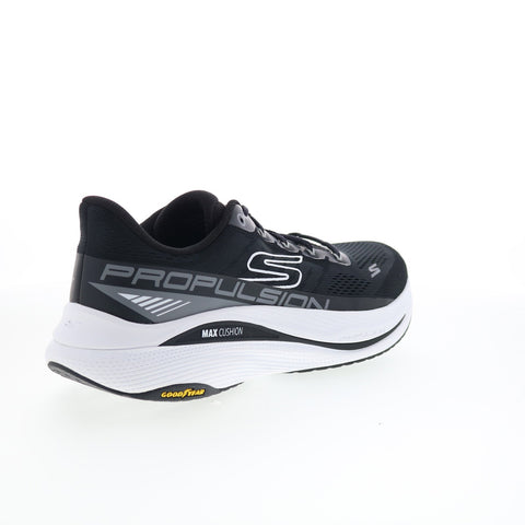Skechers Max Cushioning Propulsion Mens Black Athletic Running Shoes