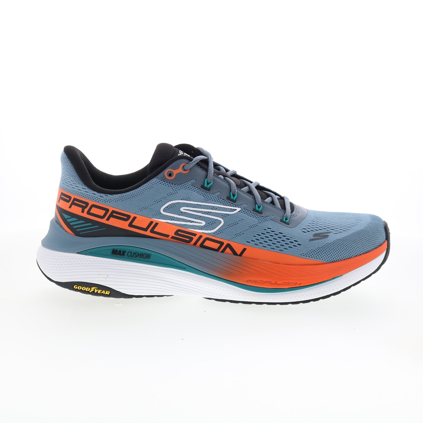 Skechers Max Cushioning Propulsion Mens Gray Athletic Running