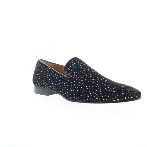 Mezlan Sera Cosmo Velvet Slip-On 22065 Mens Black Canvas Loafers Casual Shoes