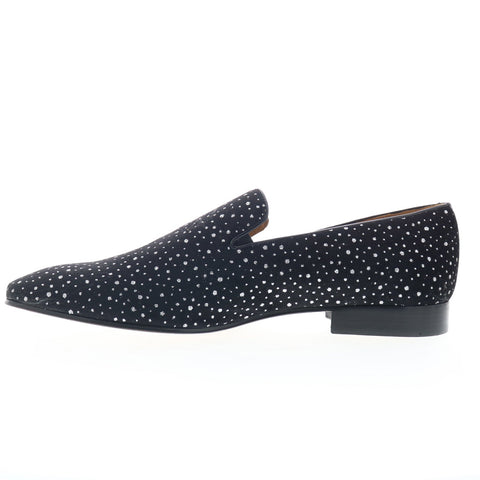 Mezlan Sera Cosmo Velvet Slip-On 22065 Mens Black Canvas Loafers Casual Shoes