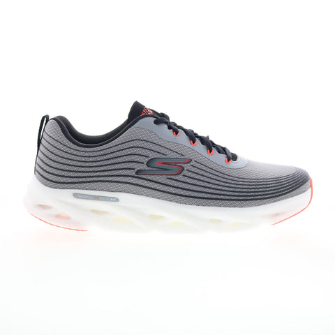 Skechers GO Run Swirl Tech Speed 220904 Mens Gray Athletic Running Shoes