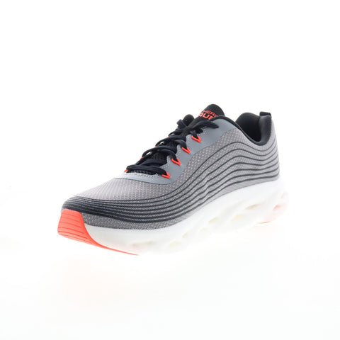 Skechers GO Run Swirl Tech Speed 220904 Mens Gray Athletic Running Shoes