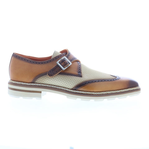 Mezlan Wingtip 22230 Mens Brown Leather Loafers & Slip Ons Casual Shoes