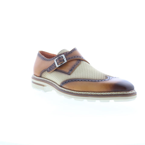 Mezlan Wingtip 22230 Mens Brown Leather Loafers & Slip Ons Casual Shoes