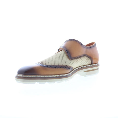 Mezlan Wingtip 22230 Mens Brown Leather Loafers & Slip Ons Casual Shoes