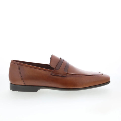 Mezlan 22562 Mens Brown Leather Slip On Loafers & Slip Ons Penny Shoes
