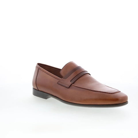 Mezlan 22562 Mens Brown Leather Slip On Loafers & Slip Ons Penny Shoes