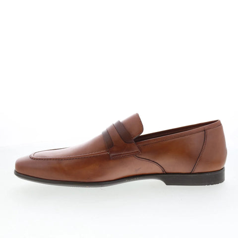Mezlan 22562 Mens Brown Leather Slip On Loafers & Slip Ons Penny Shoes