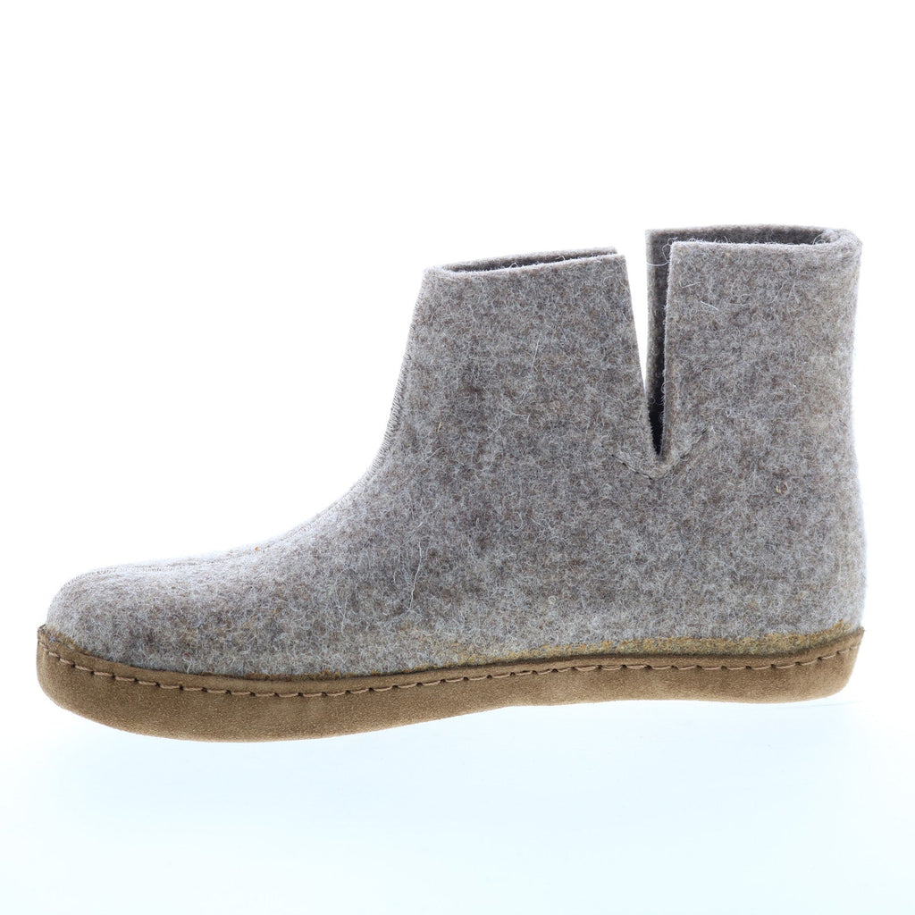 HAFLINGER Emils Choice Booty Mule Mixte - Feutre Laine Respirant Et Semelle Cuir