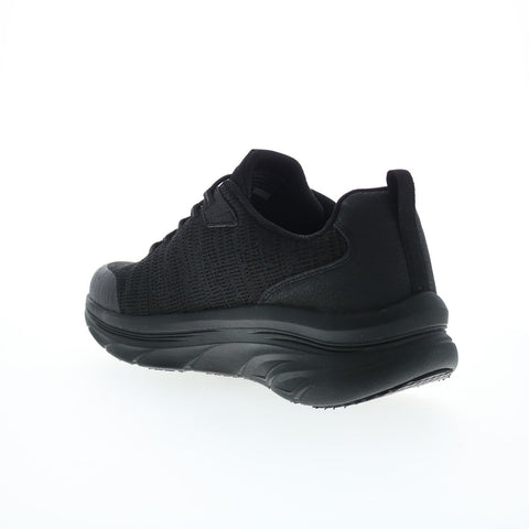 Skechers D'Lux Walker Pensive Mens Black Extra Wide Lifestyle Sneakers Shoes