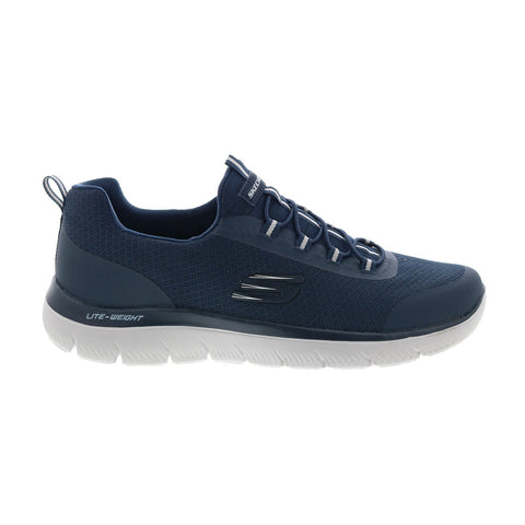 Skechers Summits Repinski 232060 Mens Blue Canvas Lifestyle Sneakers Shoes