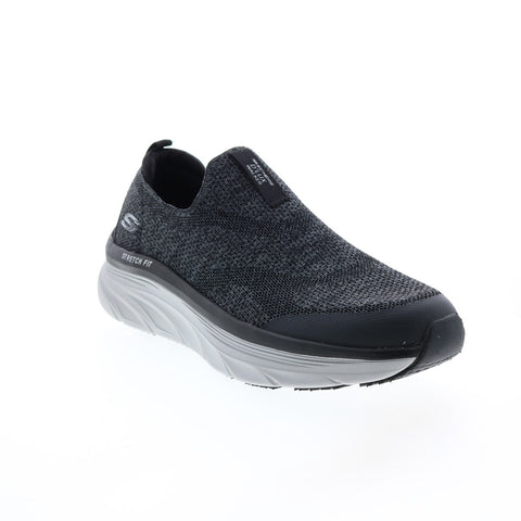 Skechers Relaxed Fit D'Lux Walker Quick Upgrade Mens Black Sneakers Shoes
