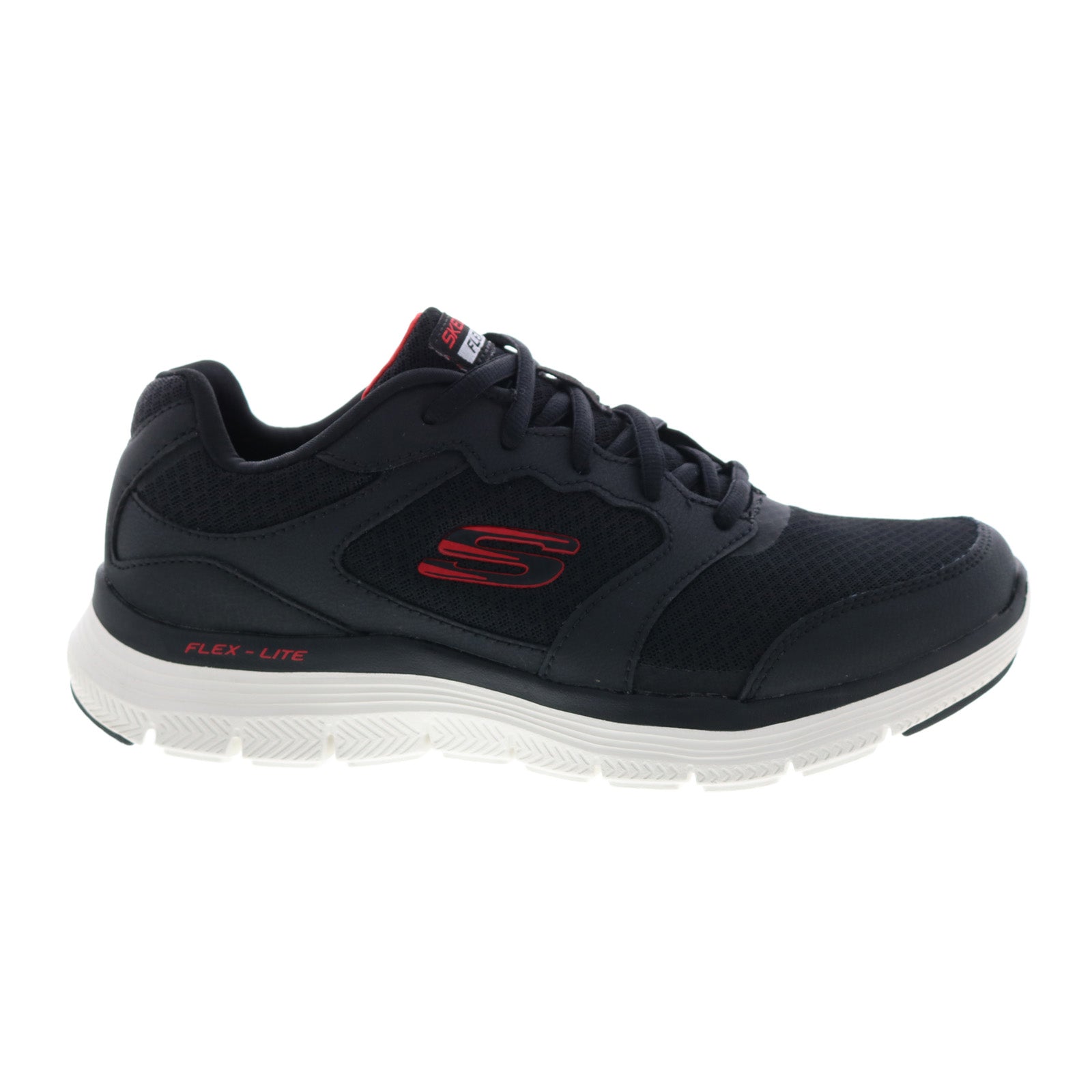 S♡ Skechers Flex Advantage 4.0 232225 Mens Black Lifestyle Sneakers