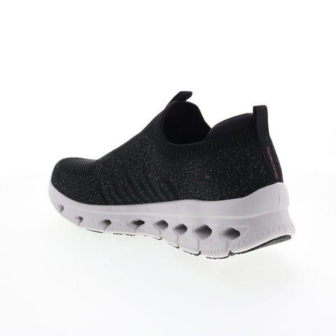 Skechers Glide-Step Flex 232325 Mens Black Canvas Lifestyle Sneakers Shoes