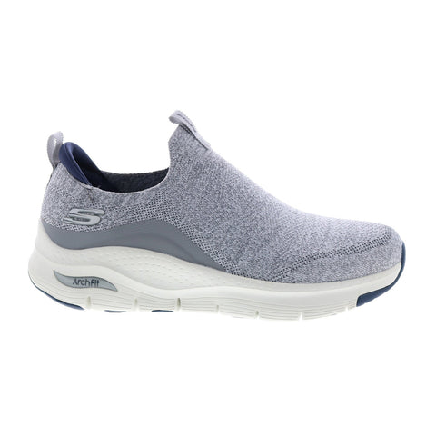 Skechers Arch Fit Ascension 232404 Mens Gray Canvas Lifestyle Sneakers Shoes