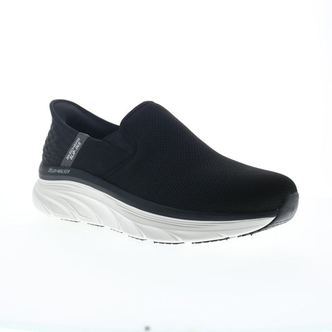 Skechers D'Lux Walker Orford Mens Black Extra Wide Lifestyle Sneakers Shoes