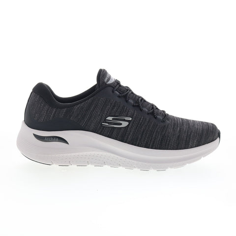 Skechers Arch Fit 2.0 - Upperhand Mens Black LifeStyle Sneakers Shoes