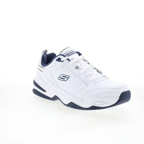 Skechers Relaxed Fit Durham Delck Mens White Lifestyle Sneakers Shoes