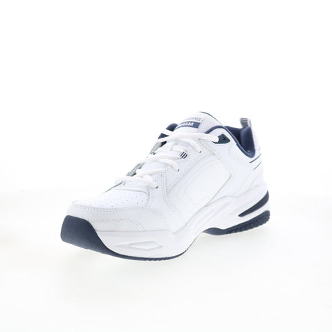 Skechers Relaxed Fit Durham Delck Mens White Lifestyle Sneakers Shoes