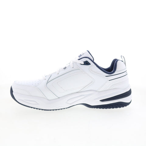 Skechers Relaxed Fit Durham Delck Mens White Lifestyle Sneakers Shoes