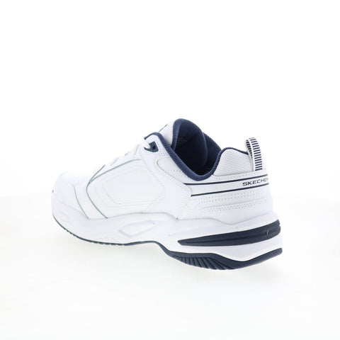 Skechers Relaxed Fit Durham Delck Mens White Lifestyle Sneakers Shoes