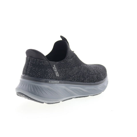 Skechers Relaxed Fit Edgeride Commissioner Mens Black Sneakers Shoes
