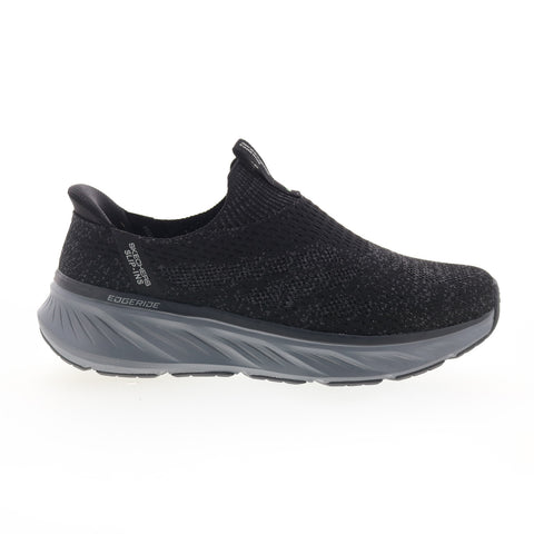 Skechers Relaxed Fit Edgeride Commissioner Mens Black Sneakers Shoes