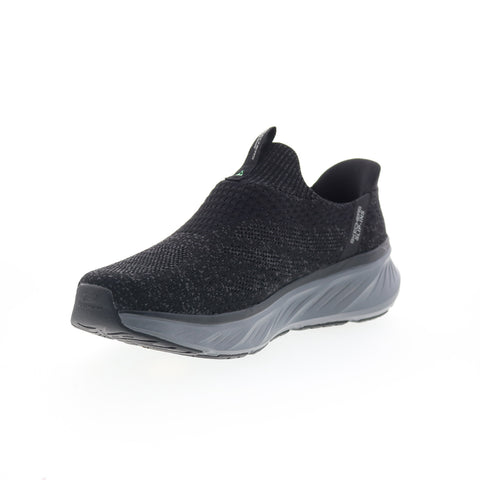 Skechers Relaxed Fit Edgeride Commissioner Mens Black Sneakers Shoes