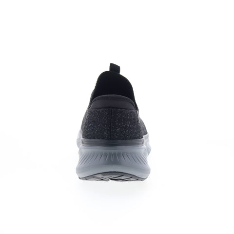 Skechers Relaxed Fit Edgeride Commissioner Mens Black Sneakers Shoes