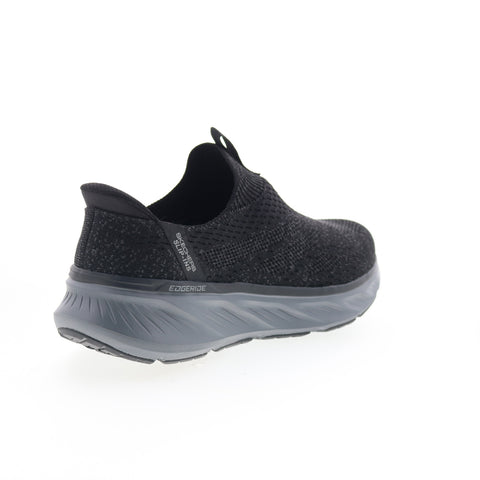 Skechers Relaxed Fit Edgeride Commissioner Mens Black Sneakers Shoes