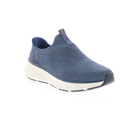 Skechers Slip-ins Edgeride Commissioner Mens Blue Extra Wide Sneakers Shoes
