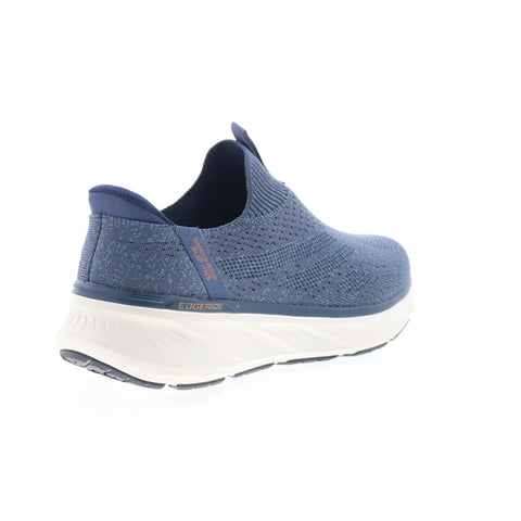 Skechers Slip-ins Edgeride Commissioner Mens Blue Extra Wide Sneakers Shoes