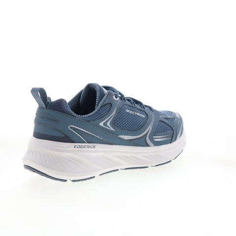 Skechers Edgeride Exodis Mens Blue Extra Wide Mesh Lifestyle Sneakers Shoes