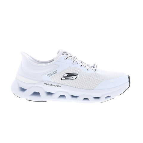 Skechers Glide Step Altus Turn Out Mens White Wide Lifestyle Sneakers Shoes