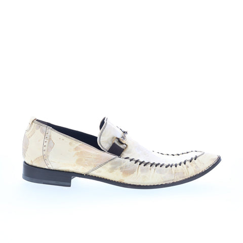 Roberto Guerrini Sebacea 2355 Mens White Loafers & Slip Ons Casual Shoes