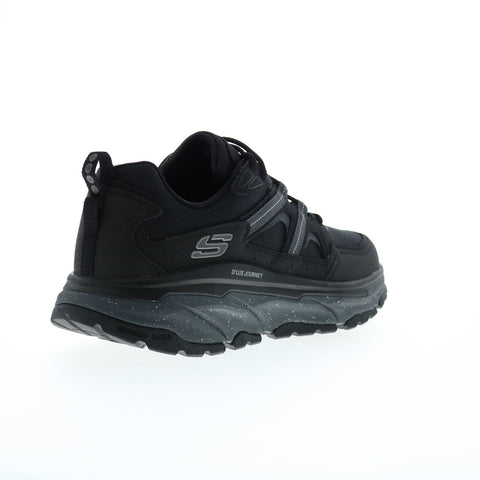 Skechers D'Lux Journey 237192 Mens Black Leather Athletic Hiking Shoes