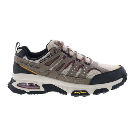 Skechers Skech Air Envoy Aiden Mens Brown Leather Athletic Hiking Shoes