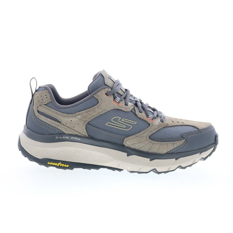 Skechers D'Lux Pro 237755-TPMT Mens Gray Suede Lifestyle Sneakers Shoes