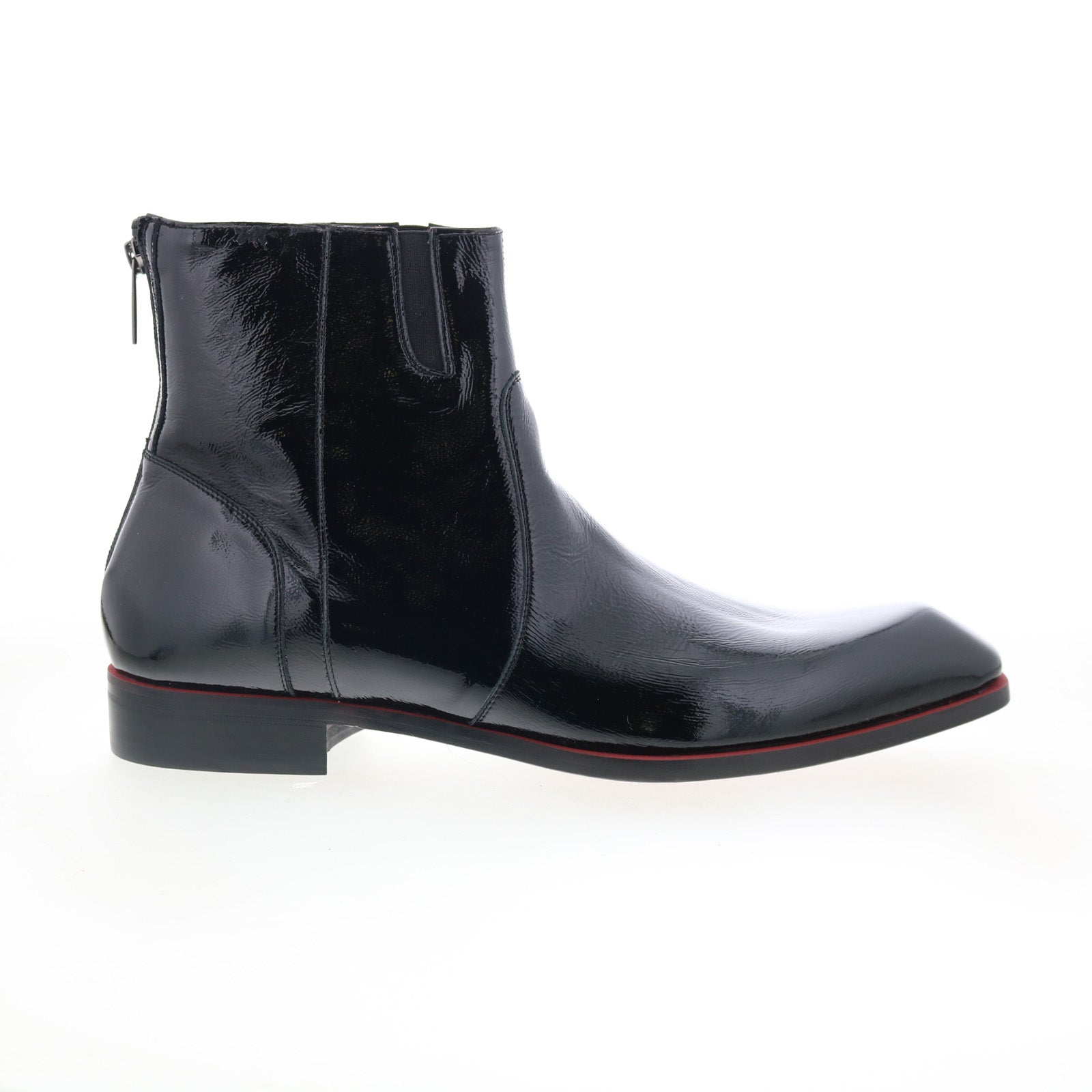 Mezlan Baroni HI-Shine Zipper Boot 23985 Mens Black Casual  display picture 1